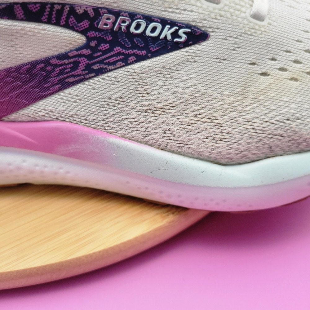 Brooks Ghost 16 Womens Running Shoes Grey Purple 1204071D175 Wide D Size 9 - Picture 7 of 10